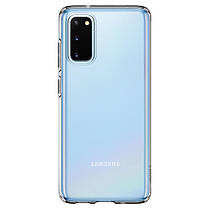 Чохол Spigen для Samsung Galaxy S20 Liquid Crystal, Crystal Clear (ACS00789), фото 5