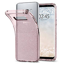 Чохол Spigen для Samsung Galaxy S8 Plus Liquid Crystal Glitter, Rose Quartz (571CS21667), фото 4