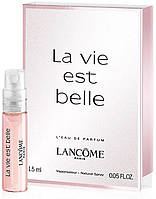 Оригинал Пробник Lancome La Vie Est Belle 1,5 мл виала ( Ланком Ла ви ист бель ) Парфюмированная вода