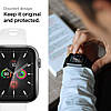 Захисне скло spigen для Apple Watch 4/5/6/SE (44 mm) EZ FiT, Pro Flex (в пакованні 2 шт.) (AFL00922), фото 8