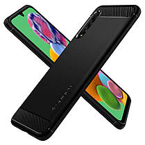 Чохол Spigen для Samsung Galaxy A90 5G Rugged Armor, Matte Black (ACS00371), фото 3