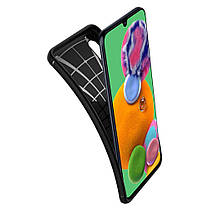 Чохол Spigen для Samsung Galaxy A90 5G Rugged Armor, Matte Black (ACS00371), фото 4