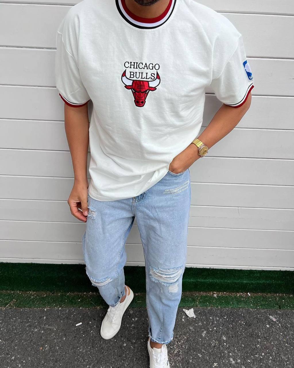 Чоловіча футболка Chicaco Bulls M993 біла