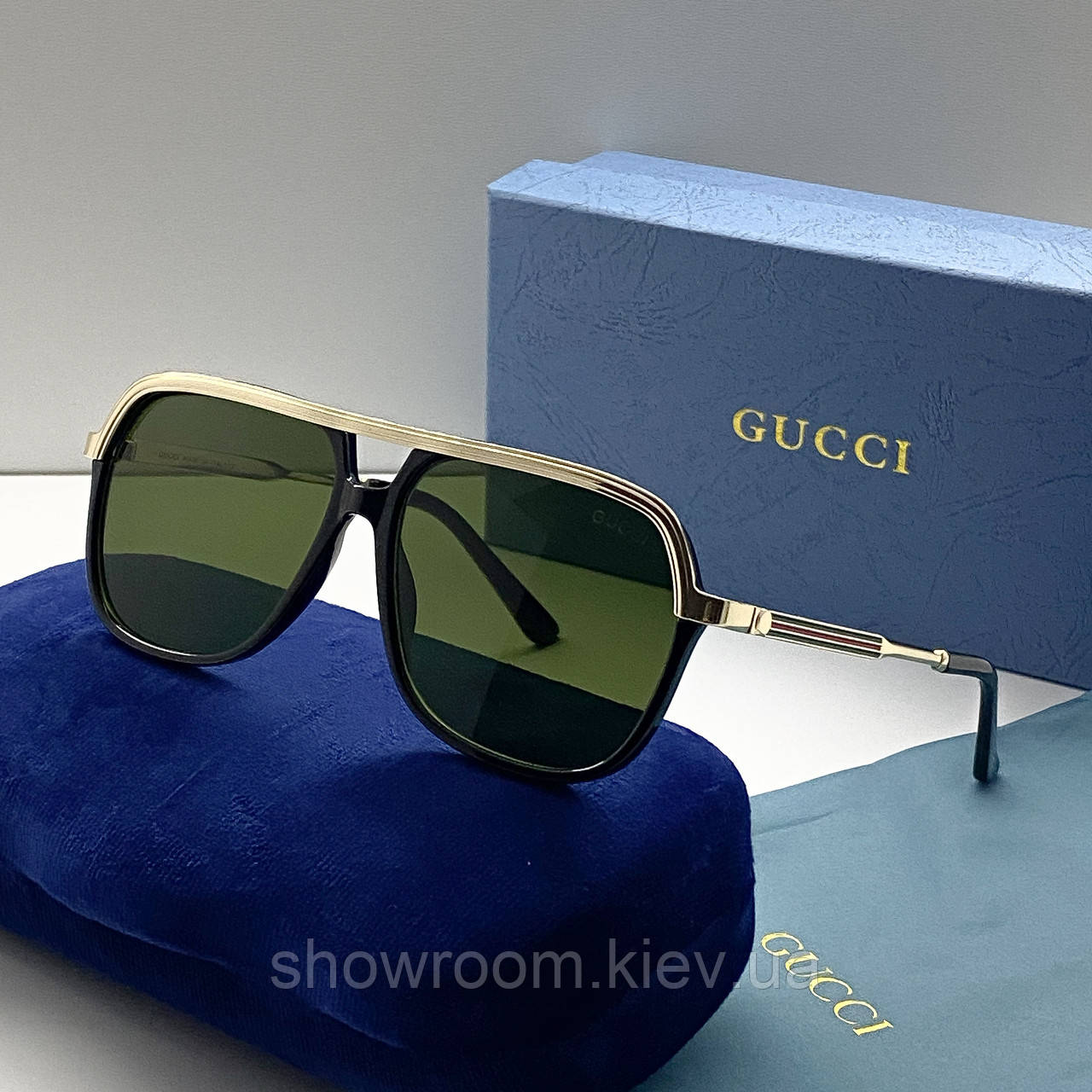 Чоловічі сонцезахисні окуляри GG (7458) gold