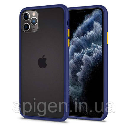 Чохол Spigen для iPhone 11 Pro Max — Ciel Color Brick, Navy (ACS00423), фото 1