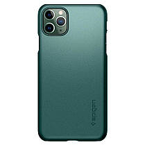 Чохол Spigen Thin Fit для iPhone 11 Pro Max, Midnight Green (ACS00410), фото 3
