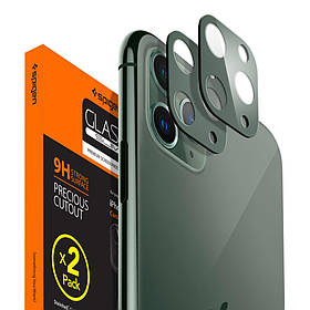 Захисне скло на камеру Spigen для iPhone 11 Pro Max/11 Pro Camera Lens (2 шт.), Midnight Green (AGL00501)