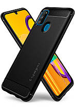 Чехол Spigen для Samsung Galaxy M30s Rugged Armor, Black (ACS00091), фото 3