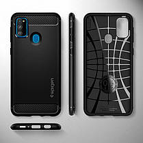 Чехол Spigen для Samsung Galaxy M30s Rugged Armor, Black (ACS00091), фото 4