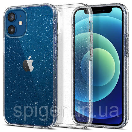 Чехол Spigen для iPhone 12 Mini 5.4" (2020) Liquid Crystal Glitter, Crystal Quartz (ACS01741), фото 1