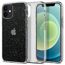 Чехол Spigen для iPhone 12 Mini 5.4" (2020) Liquid Crystal Glitter, Crystal Quartz (ACS01741), фото 3