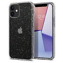 Чехол Spigen для iPhone 12 Mini 5.4" (2020) Liquid Crystal Glitter, Crystal Quartz (ACS01741), фото 4