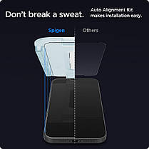 Захисне скло Spigen для iPhone 12 Pro Max EZ FIT GLAS.tR Screen Protector (2 шт), Clear (AGL01791), фото 6