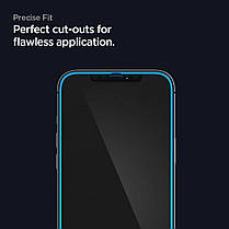 Захисне скло Spigen для iPhone 12 / 12 Pro (1шт) GLAS.tR Slim Full Cover, Black (AGL01512), фото 4