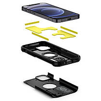 Чехол Spigen для iPhone 12 mini 5.4" (2020) Tough Armor, XP Black (ACS01753), фото 5
