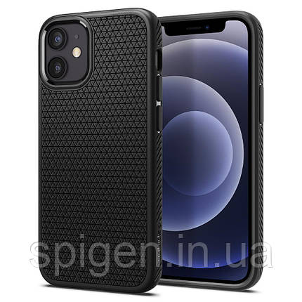 Чехол Spigen для iPhone 12 mini (5.4") - Liquid Air, Matte Black (ACS01744), фото 1