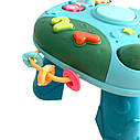 Дитячий ігровий музичний розвиваючий центр столик 2 в 1  6811A  Блакитний, фото 6