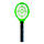 Ракетка проти комарів 44х16 см Зелений електрична мухобійка на батарейках, мухоловка електрична, фото 3