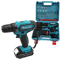 Шуруповерт Makita 550 DWE 24V 5A/h li-Ion. Аккумуляторный шуруповерт Макита с набором