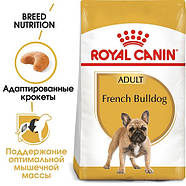 Royal Canin Dog French Bulldog (Роял Канин Французький бульдог) сухой корм для дорослих собак 3 кг, фото 2