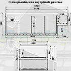 Морозильний ларь 800 л HERMES 1.85(-18°C..- 25°C), з випарювачем, торговий ларь-бонета, морозильна скриня з випуклим склом, бонет, фото 4