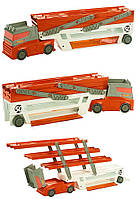 Трейлер грузовик автовоз хот вилс на 50 машинок оранжевый Hot Wheels Mega Hauler, Mega Hauler Truck-Orange
