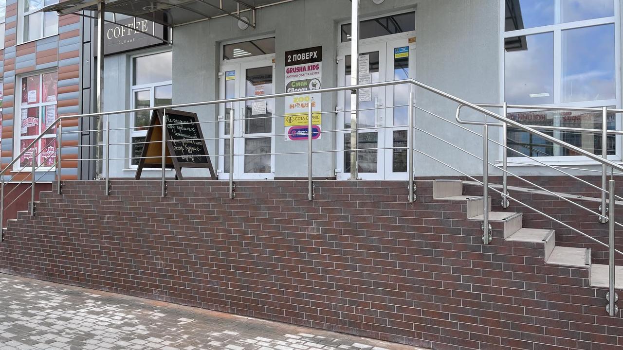 Огородження з нержавіючої сталі з трьома ригелями на зварювання