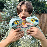 Інтерактивна іграшка велоцираптор (звук + світло) Світ Юрського Періоду + Blue Trigger Chomper + Jurassic World, фото 6