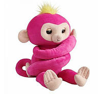 ПОД ЗАКАЗ 20+- ДНЕЙ Мягкая интерактивная обезьянка-обнимашка WowWee Fingerlings HUGS Bella Белла