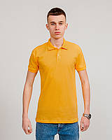 Чоловіче однотонне поло, жовтого кольору