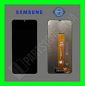 Дисплей Samsung A127 Black A12 2021 (GH82-26485A) сервісний оригінал (без рамки)