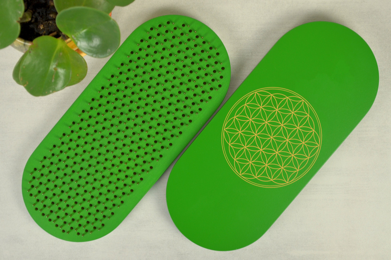 Дошка Садху для початківців з кроком 10 мм, в зеленому кольорі, фото 1