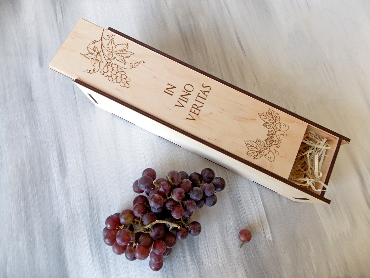 Подарункова коробка для вина «In vino veritas», фото 1