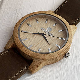 Наручний дерев'яний годинник з індивідуальним гравіюванням "SkinWood White New" від SkinWood SW-0015