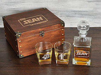 Елітний подарунковий набір для алкоголю з іменним гравіюванням в стилі Star Wars, корпоративний подарунок DS-0004