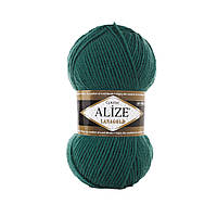Пряжа для вязания Alize Lanagold 507 античный зеленый (Ализе Лана голд Ализе Ланаголд)
