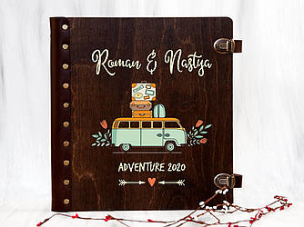 Фотоальбом з картонними листами для любителів подорожувати | 30 стор, 34 х 34 см | WPA-0027