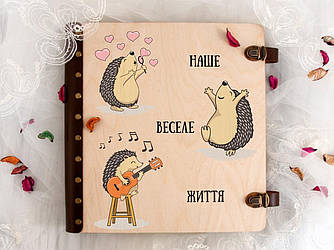 Оригінал фотоальбом з картонними листами на весілля | 30 стор, 34 х 34 см | WPA-0029