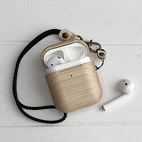Чохол футляр із натурального дерева для навушників apple AirPods Maple New від "SKINWOOD" SWC-005