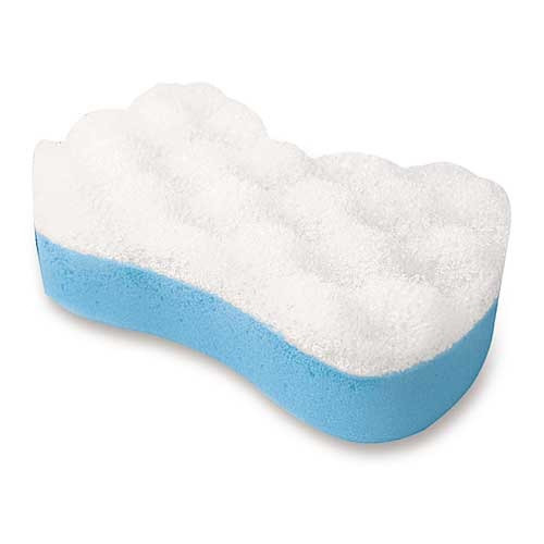 Бана масажна губка Аквамен ТМ PRODOM 1 шт велика (180 мм*120 мм*43 мм), фото 1