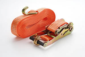 Ремінь стяжний 5T 12 м х 50 мм (пласт. ручка) СИЛА