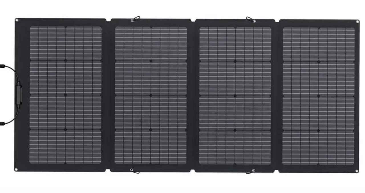 Сонячна панель EcoFlow 220W Solar Panel Монокристалічний кремній слой ETFE коефіцієнт конверсії - 23%