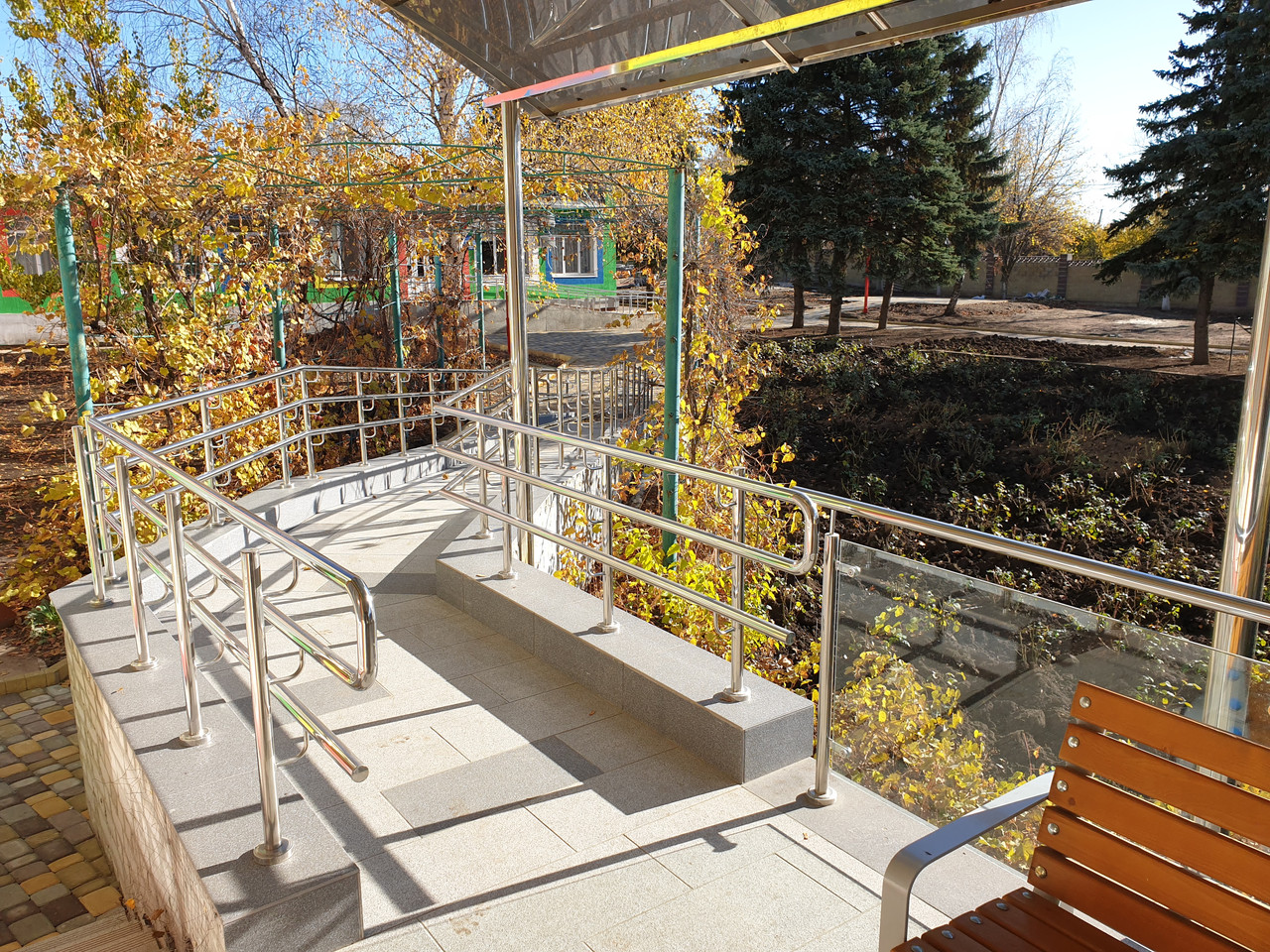 Перила для сходів з нержавіючої сталі