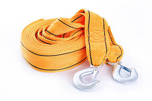 Трос буксирувальний 5 м*60 мм 5 тонн. (посилений подвійною пряжкою) (гак) (в блістері) СІЛА