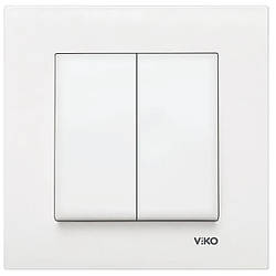 Viko Karre вимикач 2-клавішний білий