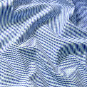 Тканина сорочкова Клітина голуб/т синя, фото 2