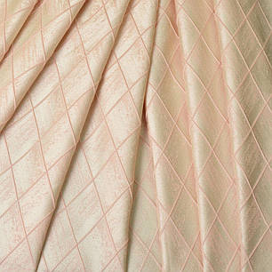 Тканина портьєрна жакардова Ніка V-02 рожева, фото 2