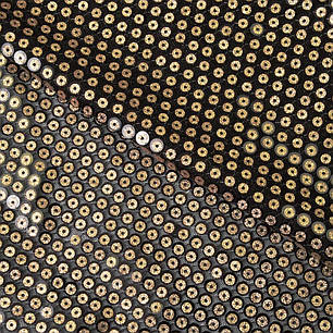 Тканина паєтка Аріадна чорно/золота, фото 1