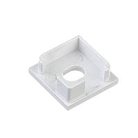 Заглушка для LED-профілю ЛПУ16 з отвором під квадратний розсіювач.