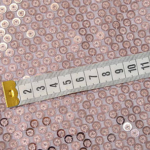 Тканина паєтка Аріадна пудра, фото 3